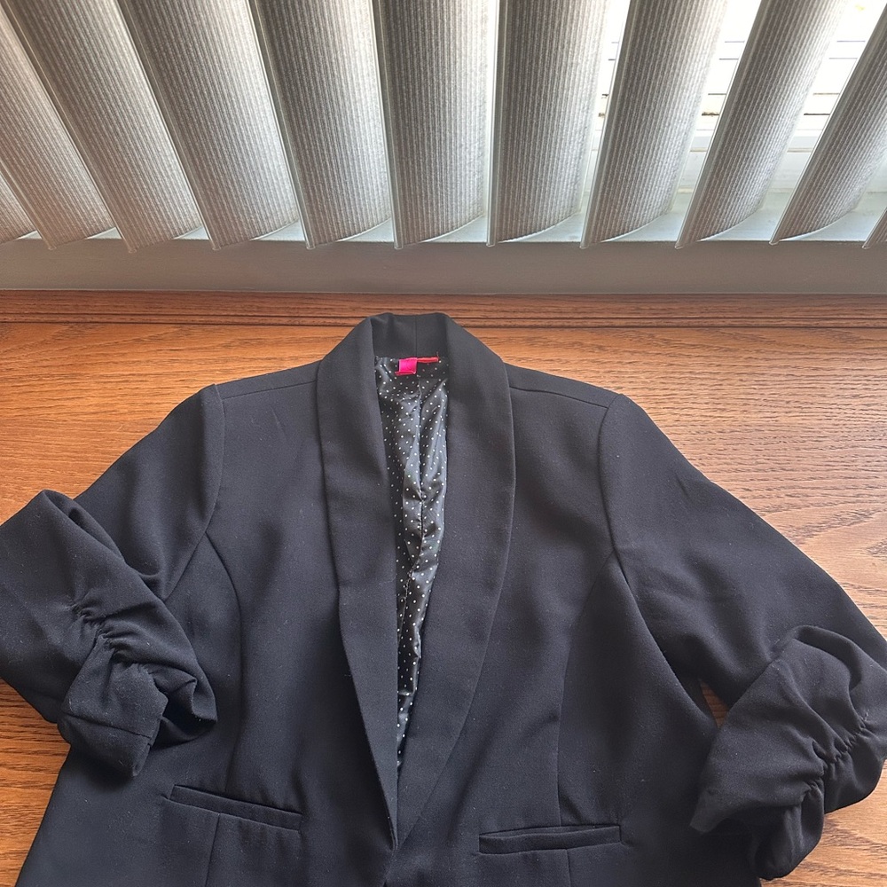 Forever 21 Black Blazer with Sequin Detail
